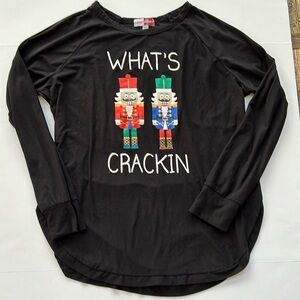 Nutcracker Christmas Pajama Top Loungewear Size Large